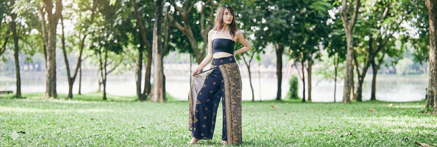 Wide Leg Pants - Lannaclothesdesign Shop