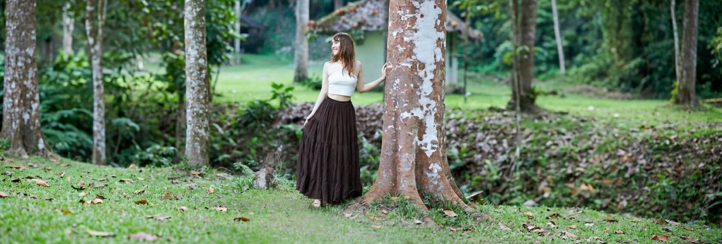 MAXI COTTON SKIRTS - Lannaclothesdesign Shop