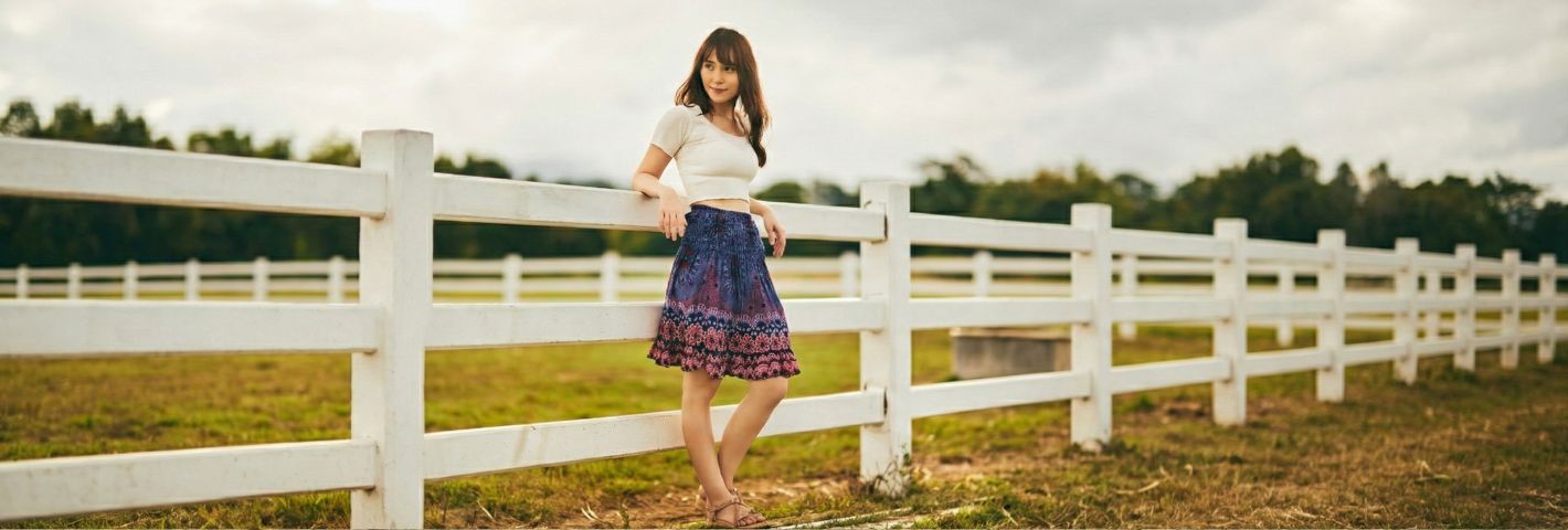 SHORT RAYON SKIRTS - Lannaclothesdesign Shop