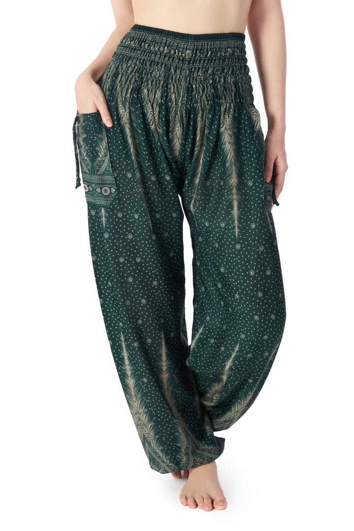 Peacock Harem Pants - Lannaclothesdesign Shop