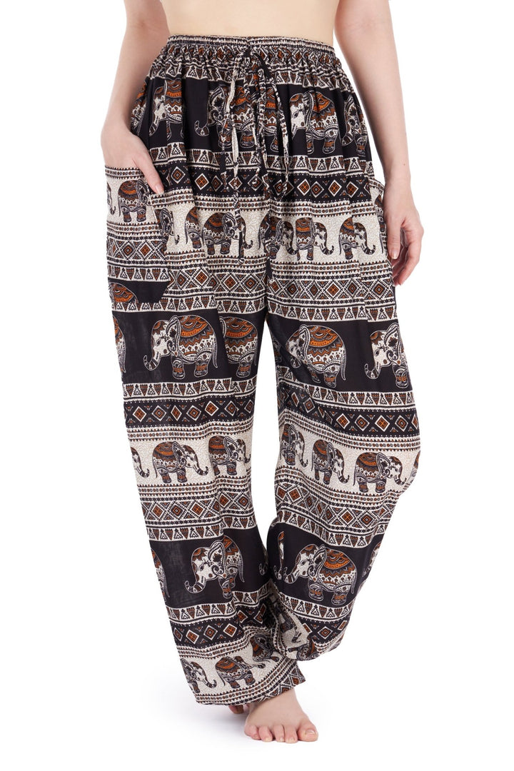 Elephant Harem pants w/ Drawstring - Lannaclothesdesign Shop