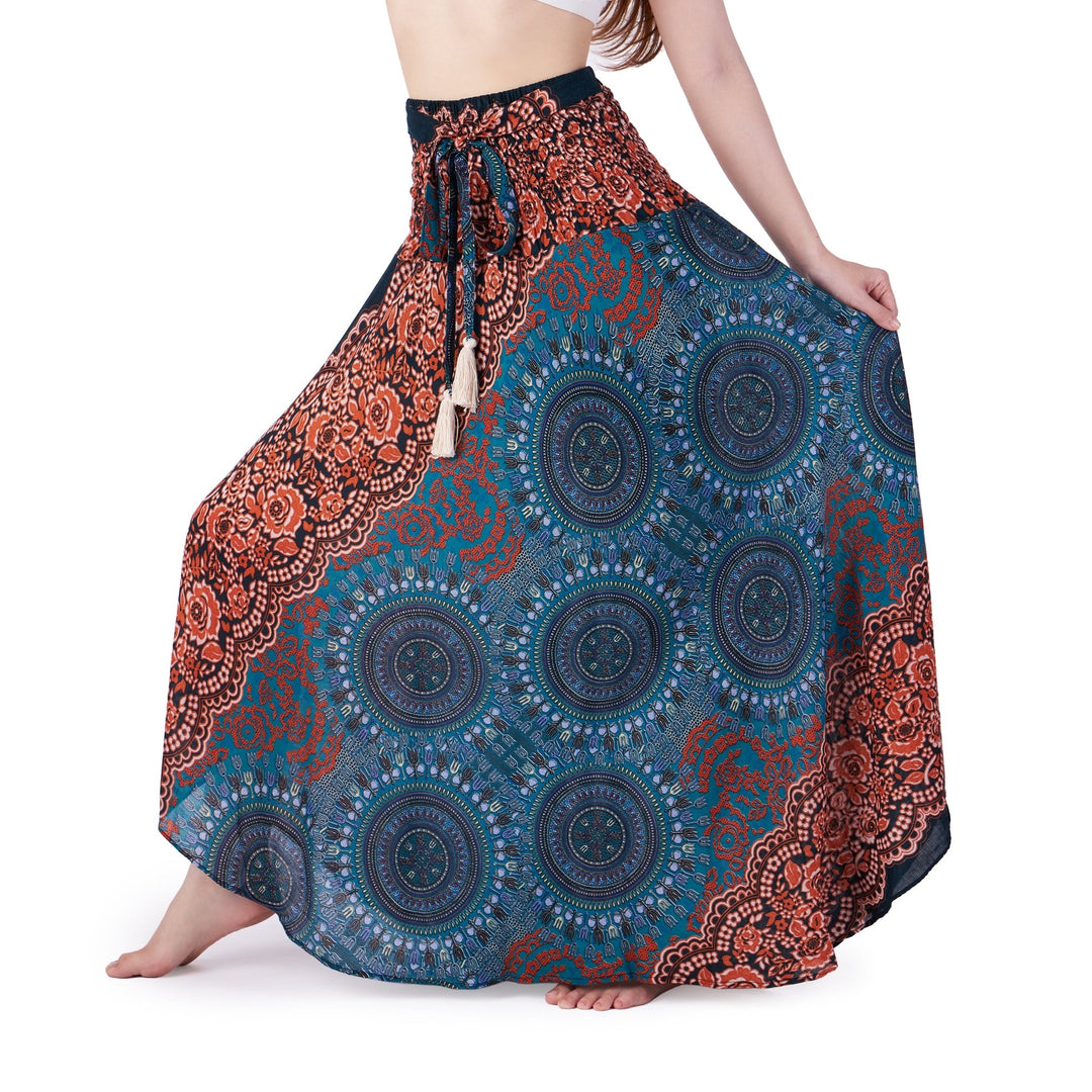 LONG MANDALA MAXI SKIRT - Lannaclothesdesign Shop