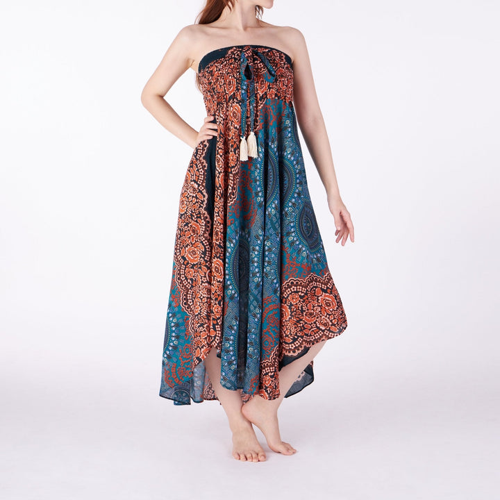 LONG MANDALA MAXI SKIRT - Lannaclothesdesign Shop