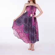 PURPLE BOHEMIAN MAXI SKIRT