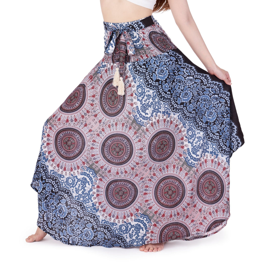 WOMENS LONG MANDALA BOHO SKIRT - Lannaclothesdesign Shop