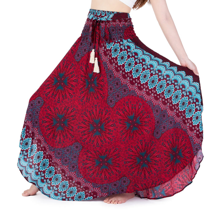 Flower Mandala Boho Skirts - Lannaclothesdesign Shop