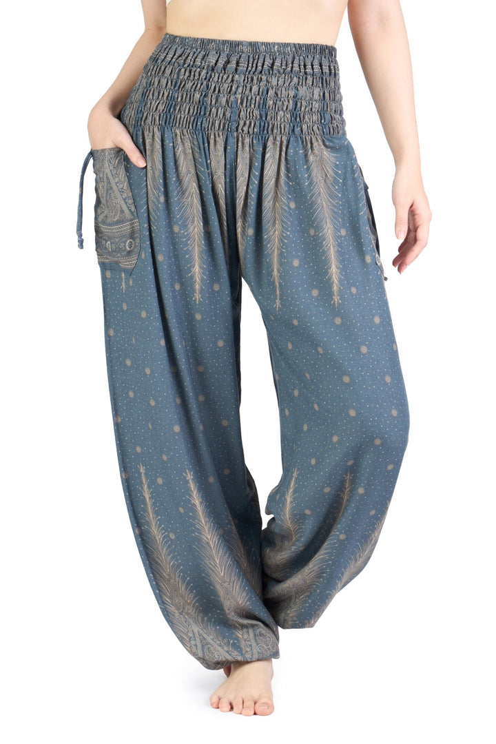 Peacock Harem Pants - Lannaclothesdesign Shop