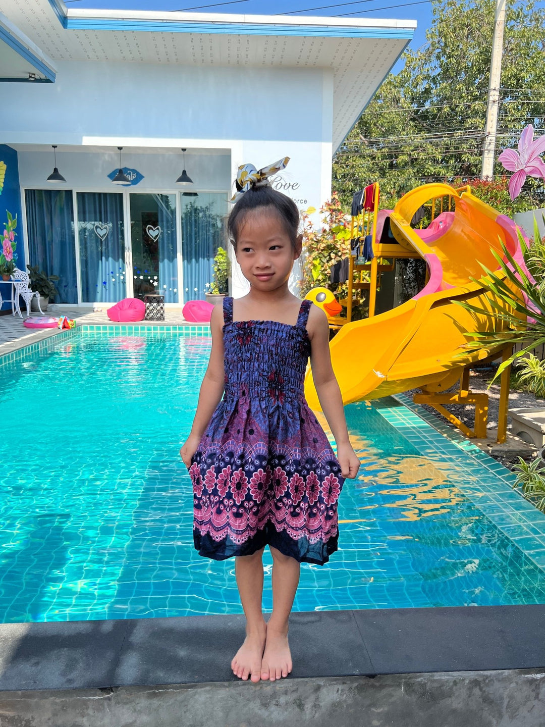 Flower Mandala Kids Summer Dress - Lannaclothesdesign Shop