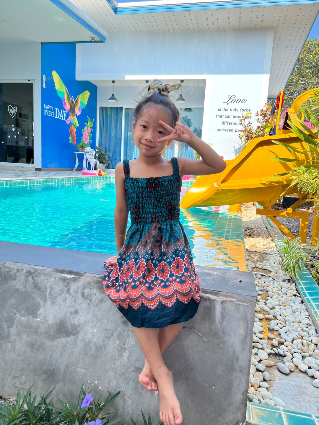 Flower Mandala Kids Summer Dress - Lannaclothesdesign Shop