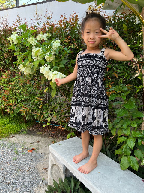 Chain Elephant Kids Summer Dress