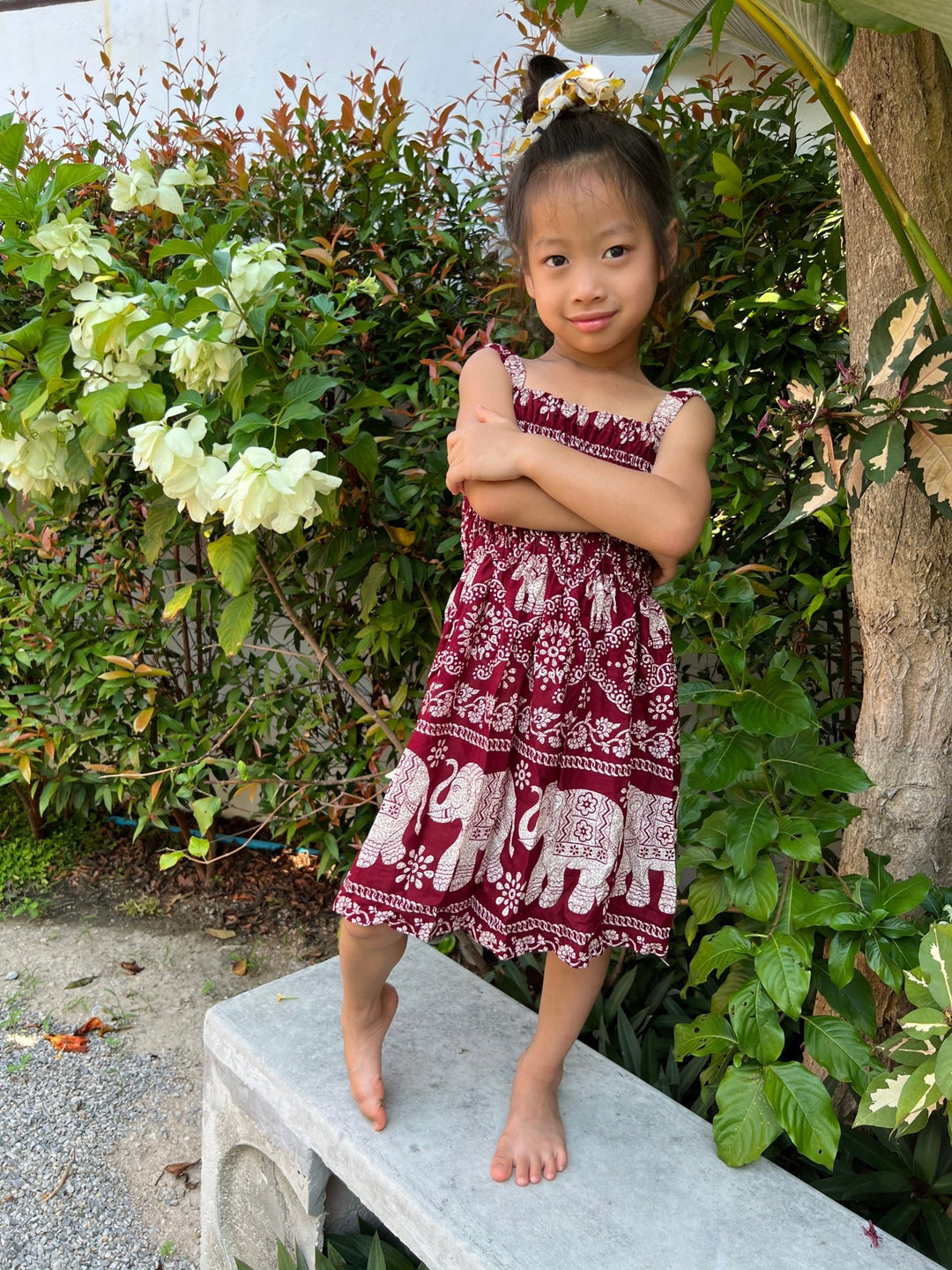 Chain Elephant Kids Summer Dress - Lannaclothesdesign Shop