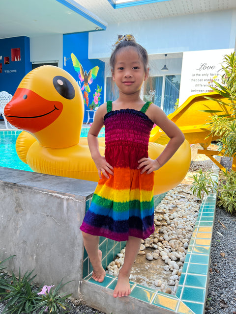 Rainbow Kids Summer Dress