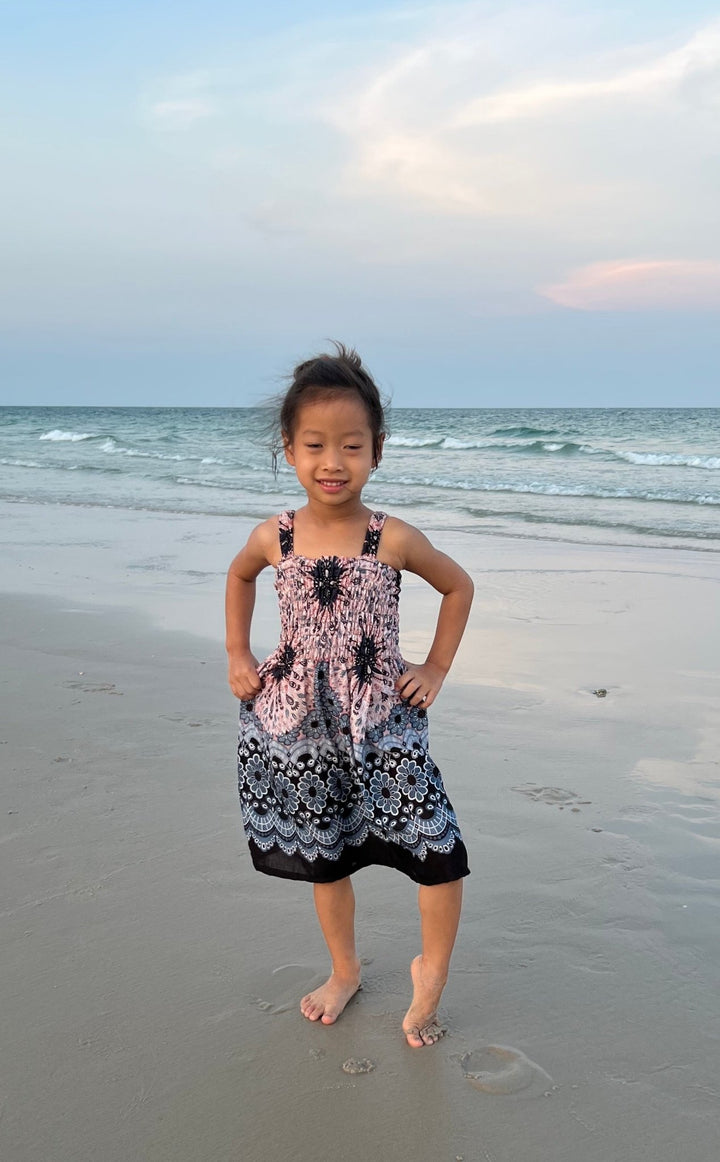 Flower Mandala Kids Summer Dress - Lannaclothesdesign Shop