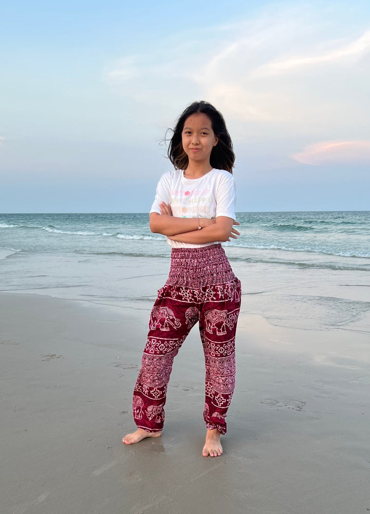 Big Elephant Kids Boho Harem Pants - Lannaclothesdesign Shop