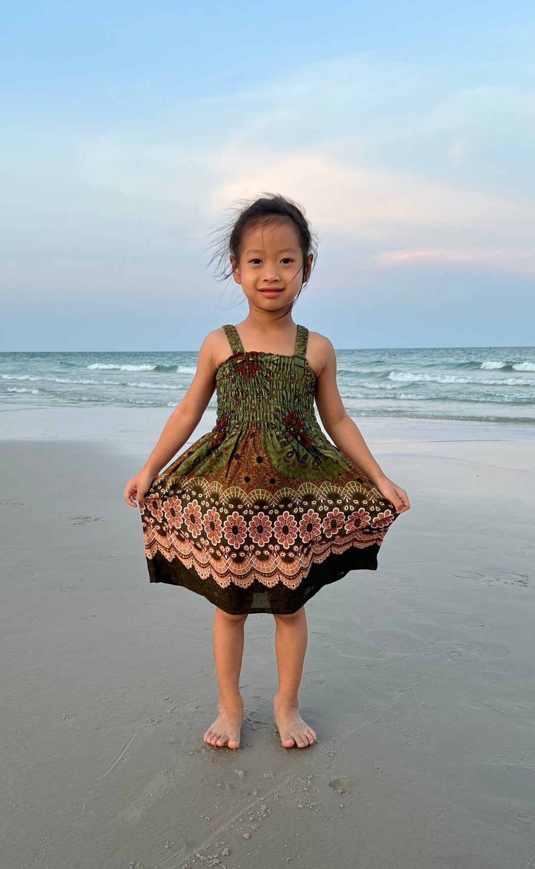 Flower Mandala Kids Summer Dress - Lannaclothesdesign Shop