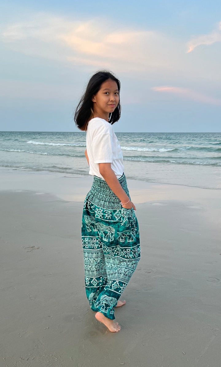 Big Elephant Kids Boho Harem Pants - Lannaclothesdesign Shop