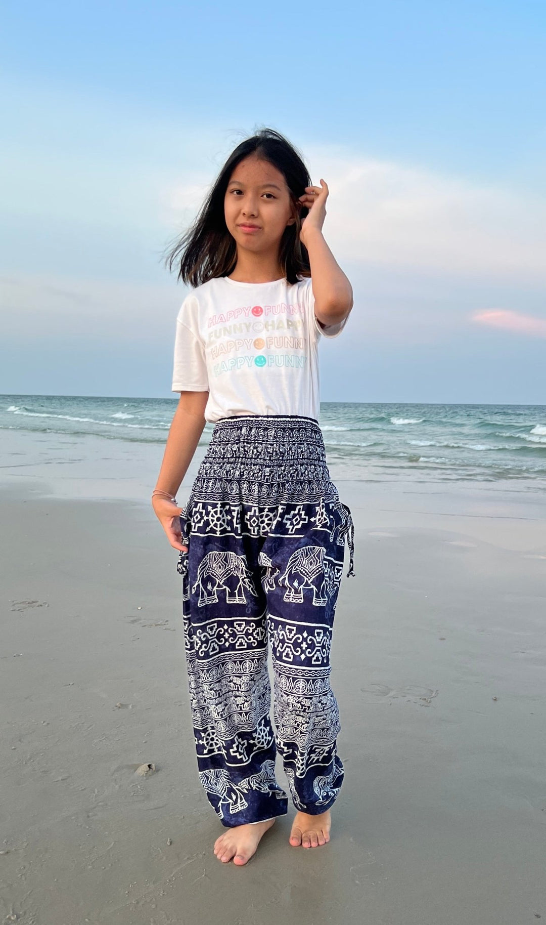Big Elephant Kids Boho Harem Pants - Lannaclothesdesign Shop
