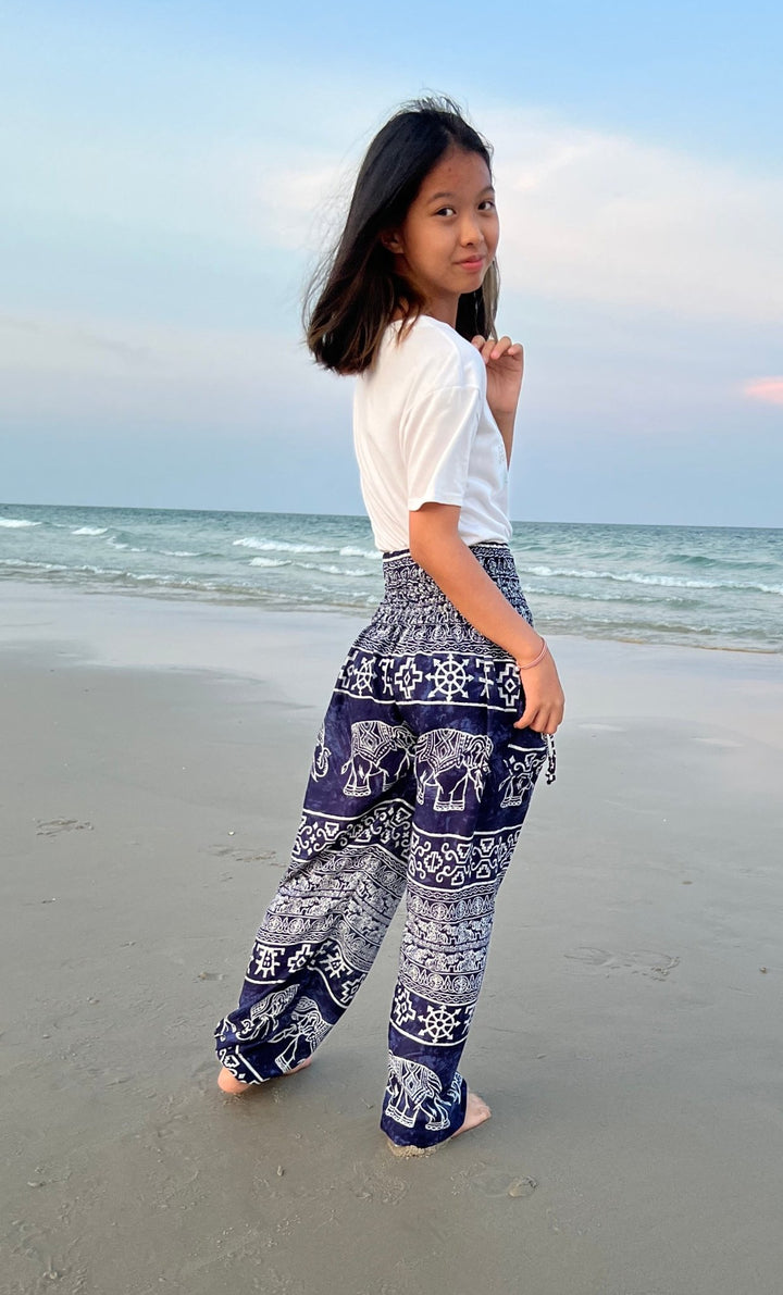 Big Elephant Kids Boho Harem Pants - Lannaclothesdesign Shop