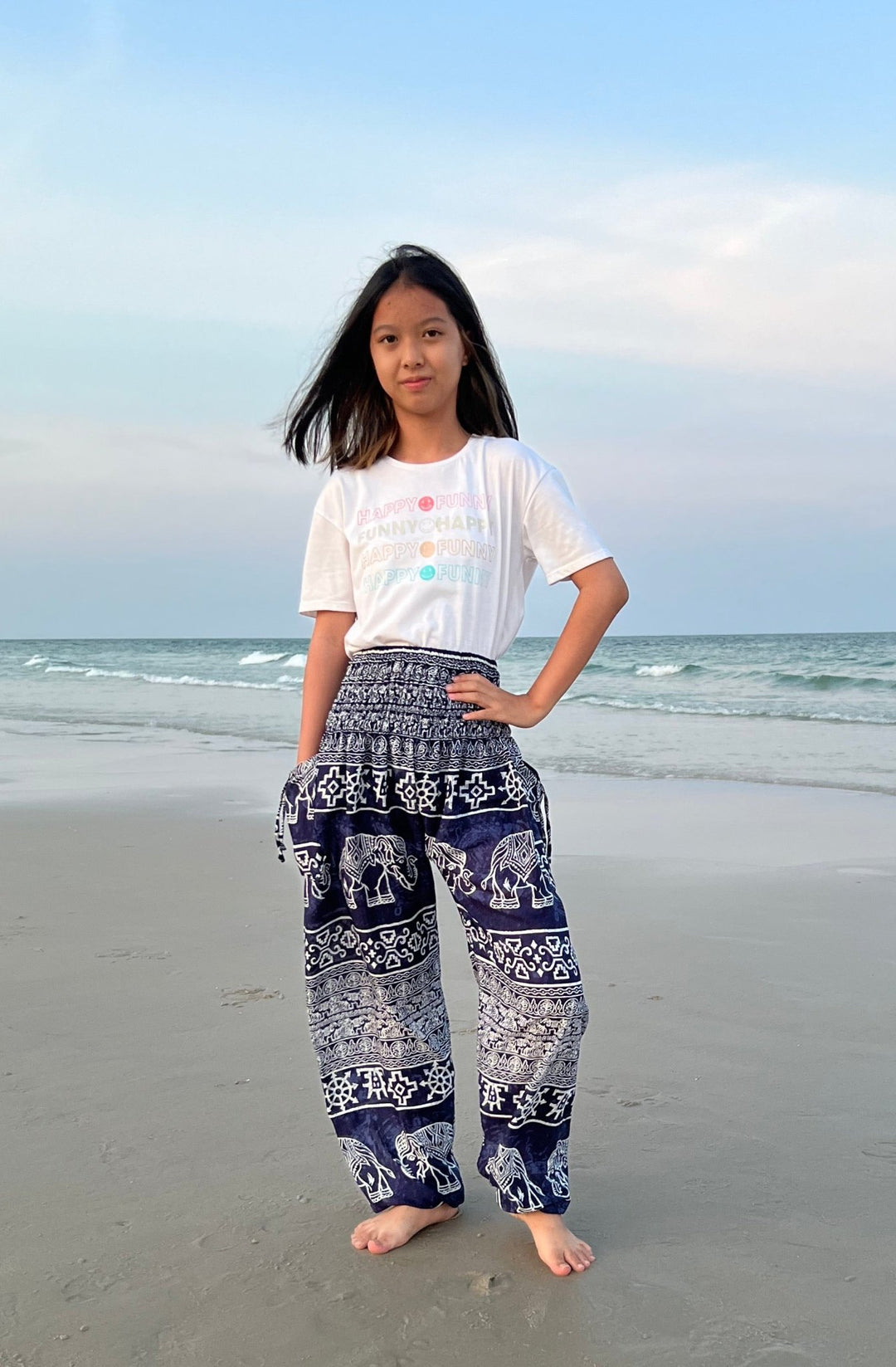 Big Elephant Kids Boho Harem Pants - Lannaclothesdesign Shop
