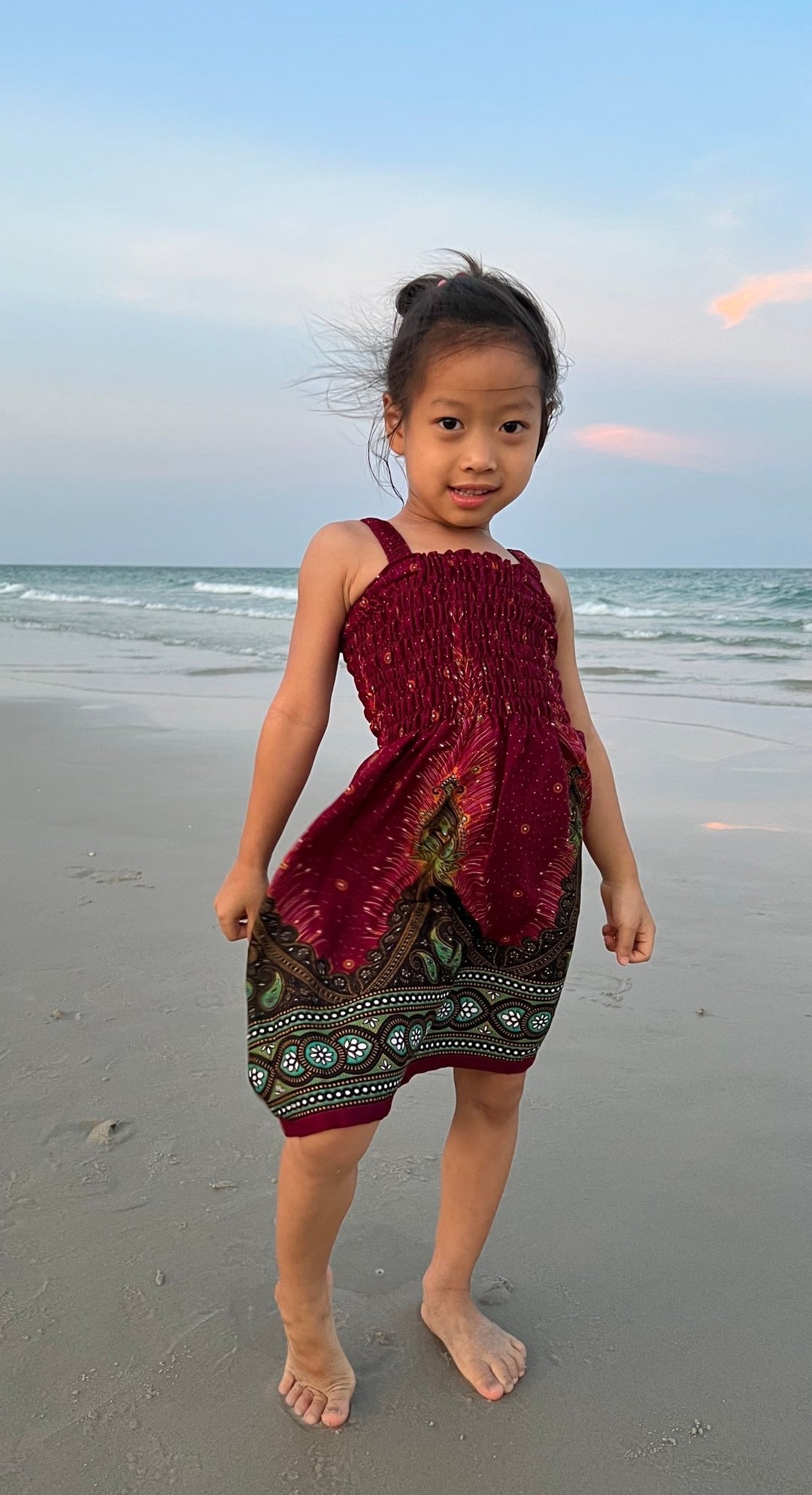 Peacock Kids Summer Dress - Lannaclothesdesign Shop