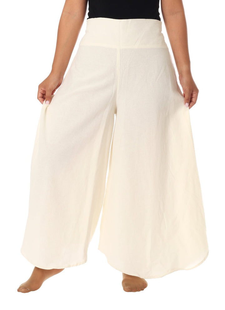 Cotton Palazzo Pants - Lannaclothesdesign Shop