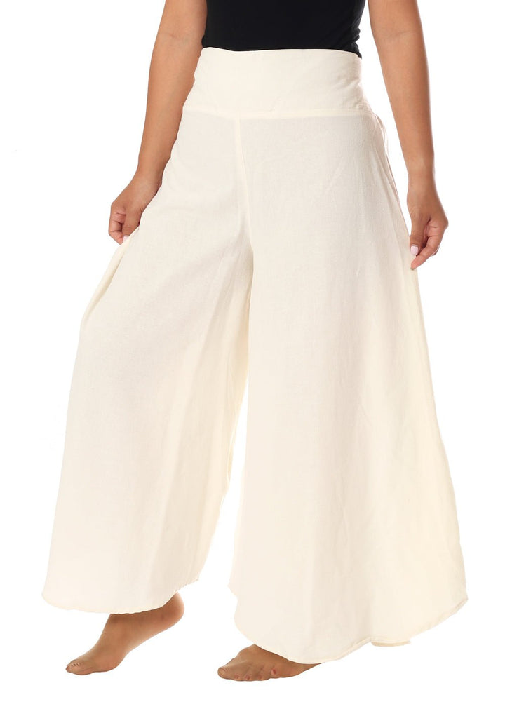 Cotton Palazzo Pants - Lannaclothesdesign Shop