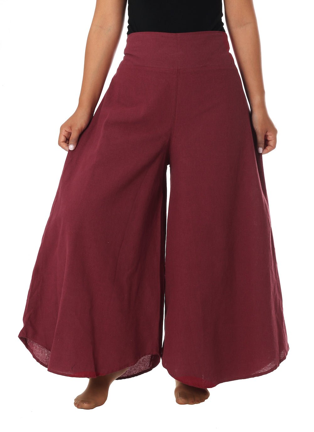 Cotton Palazzo Pants - Lannaclothesdesign Shop