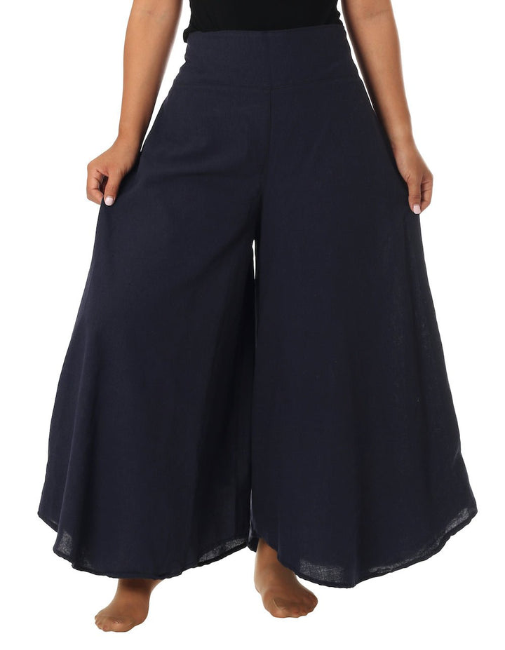 Cotton Palazzo Pants - Lannaclothesdesign Shop