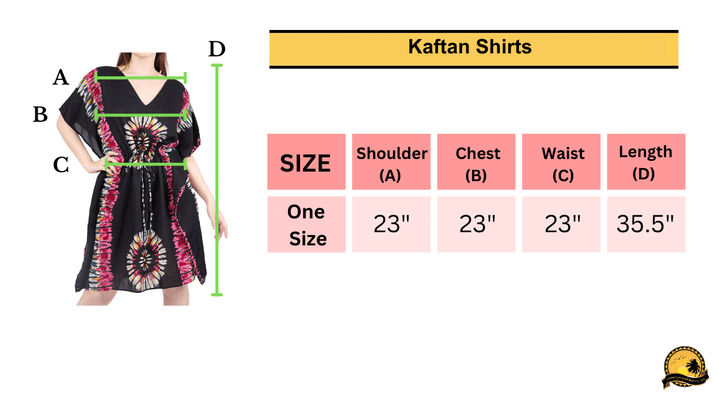 Rayon Boho Tops Dress Kimono - Black Elephant - Lannaclothesdesign Shop