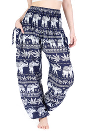 Elephant Leaf Harem Pants