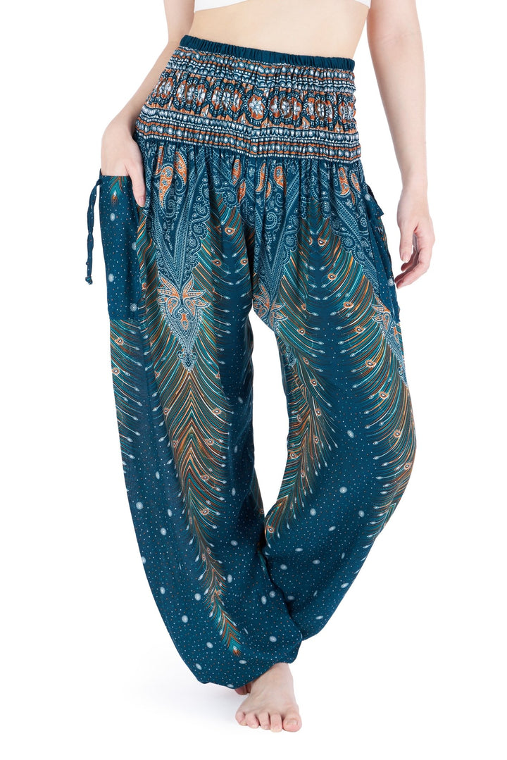Peacock Harem Pants - Lannaclothesdesign Shop