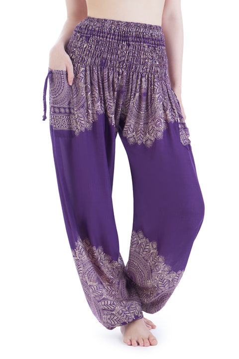 Plain Mandala Harem Pants