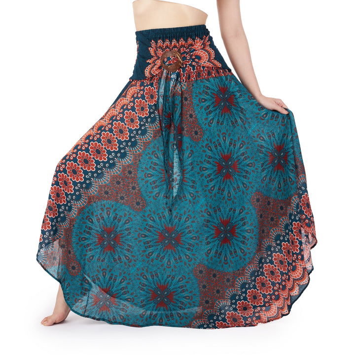 Flower Mandala Coconut Skirts - Lannaclothesdesign Shop