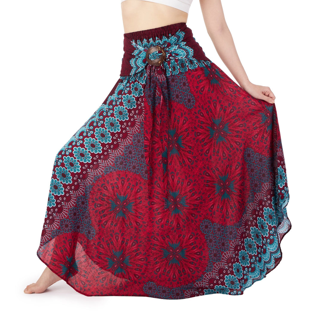 Flower Mandala Coconut Skirts - Lannaclothesdesign Shop