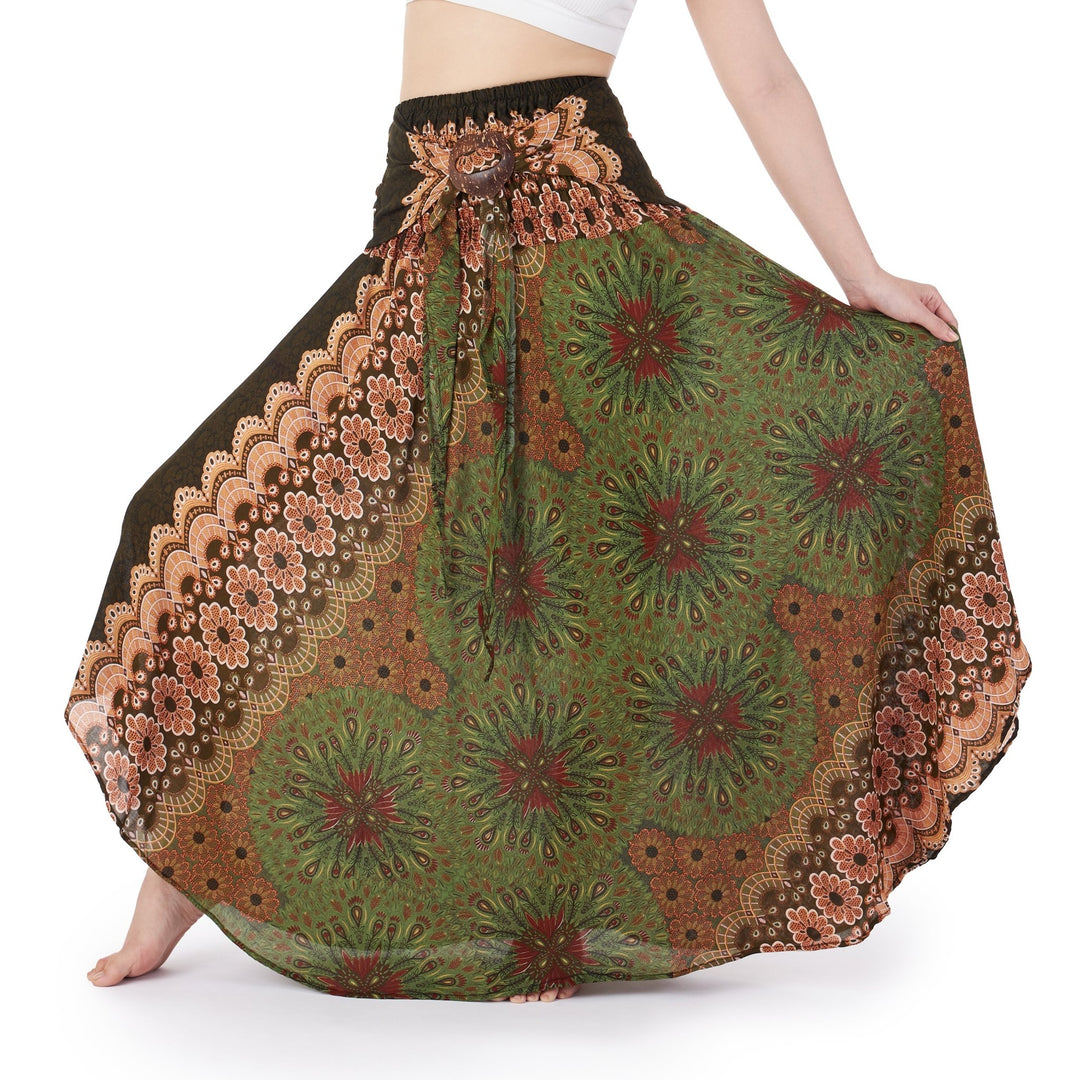 Flower Mandala Coconut Skirts - Lannaclothesdesign Shop