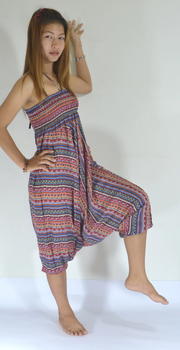 Red Boho Harem Pants
