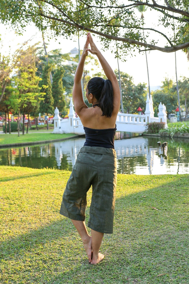 Women Yoga Pants Thai Fisherman Style Trousers - Lannaclothesdesign Shop