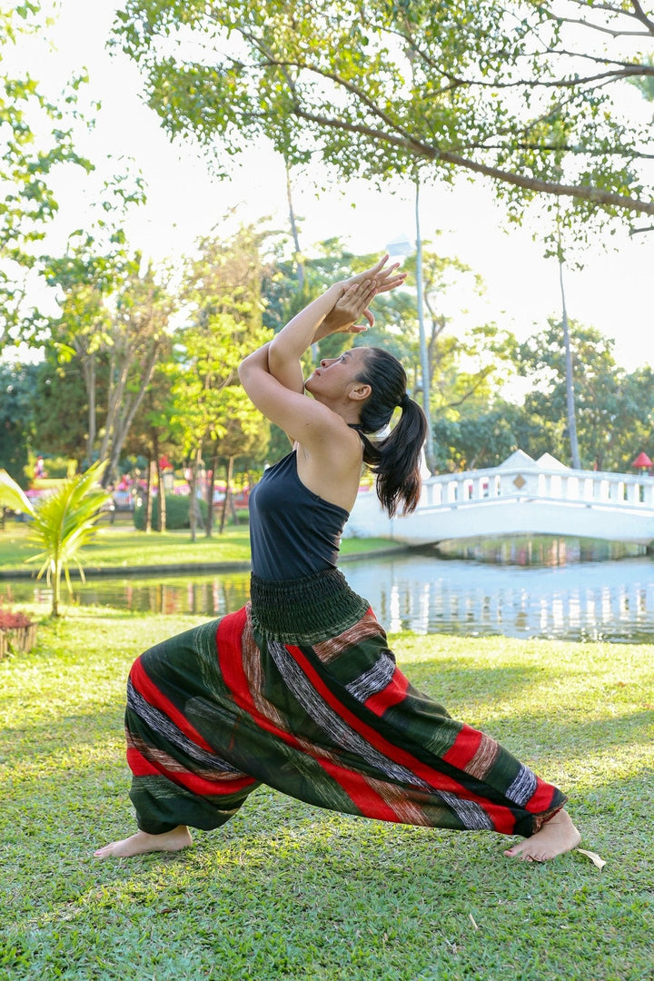Big Striped Harem Pants - Lannaclothesdesign Shop