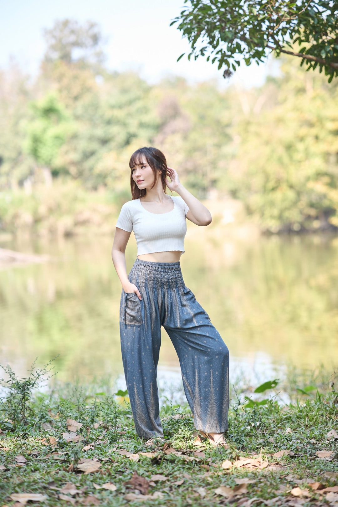 Peacock Harem Pants - Lannaclothesdesign Shop