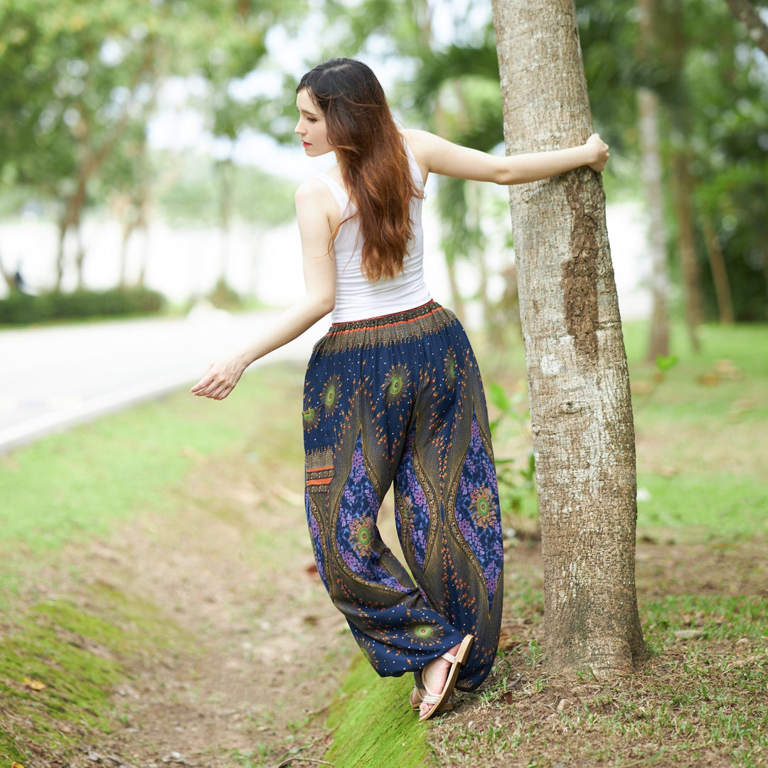 Flowy Drawstring Pants - Lannaclothesdesign Shop