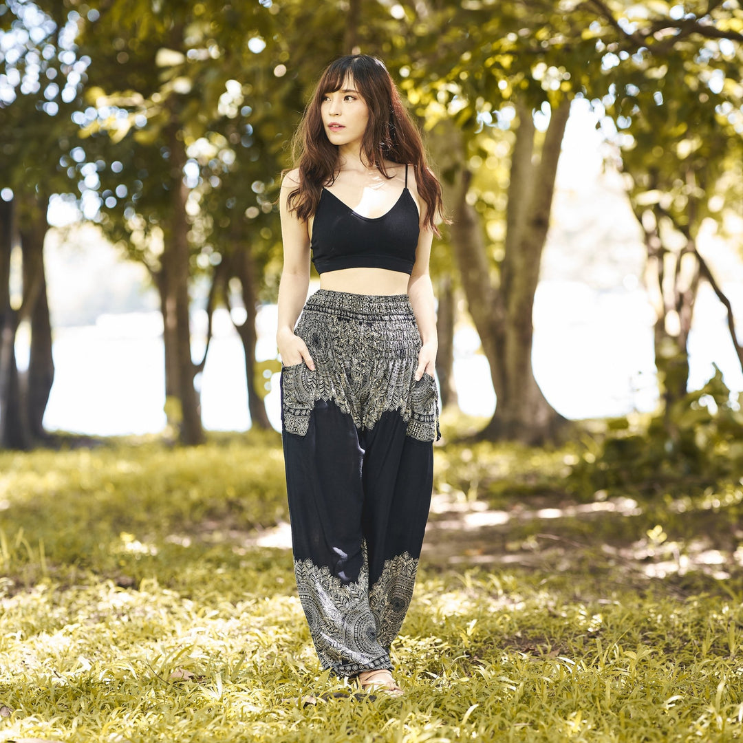 Plain Mandala Harem Pants - Lannaclothesdesign Shop