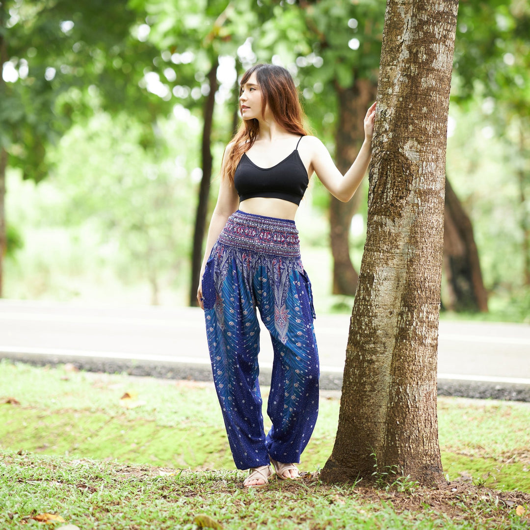 Peacock Harem Pants - Lannaclothesdesign Shop