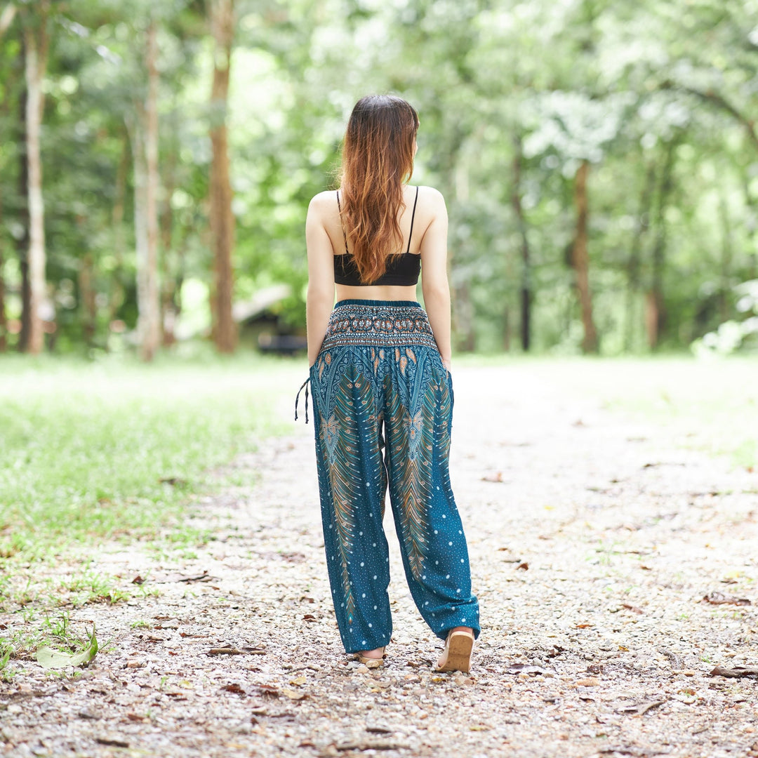 Peacock Harem Pants - Lannaclothesdesign Shop