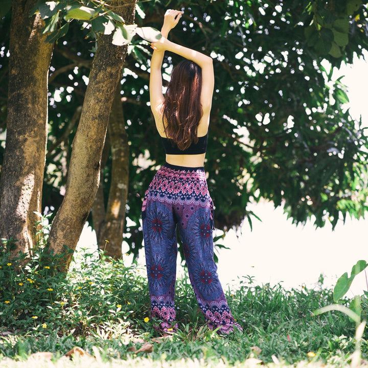 Flower Mandala Harem Pants - Lannaclothesdesign Shop