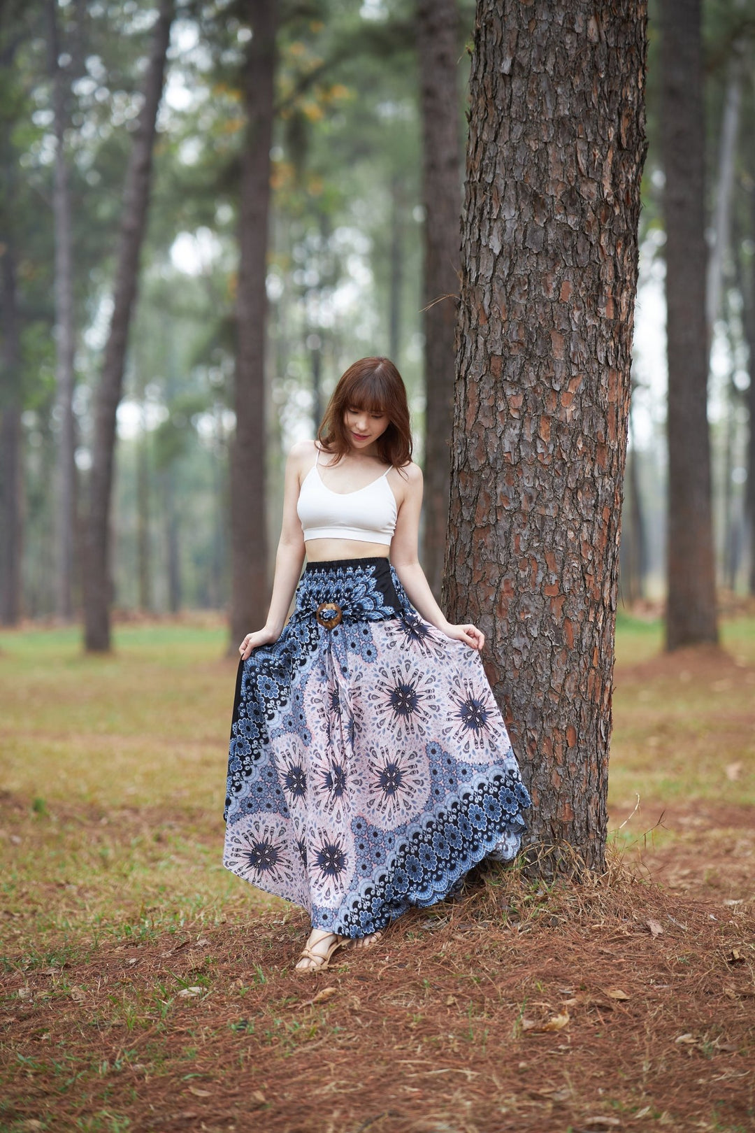 Flower Mandala Coconut Skirts - Lannaclothesdesign Shop