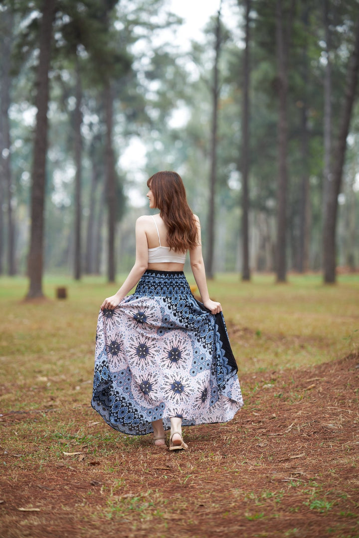 Flower Mandala Coconut Skirts - Lannaclothesdesign Shop