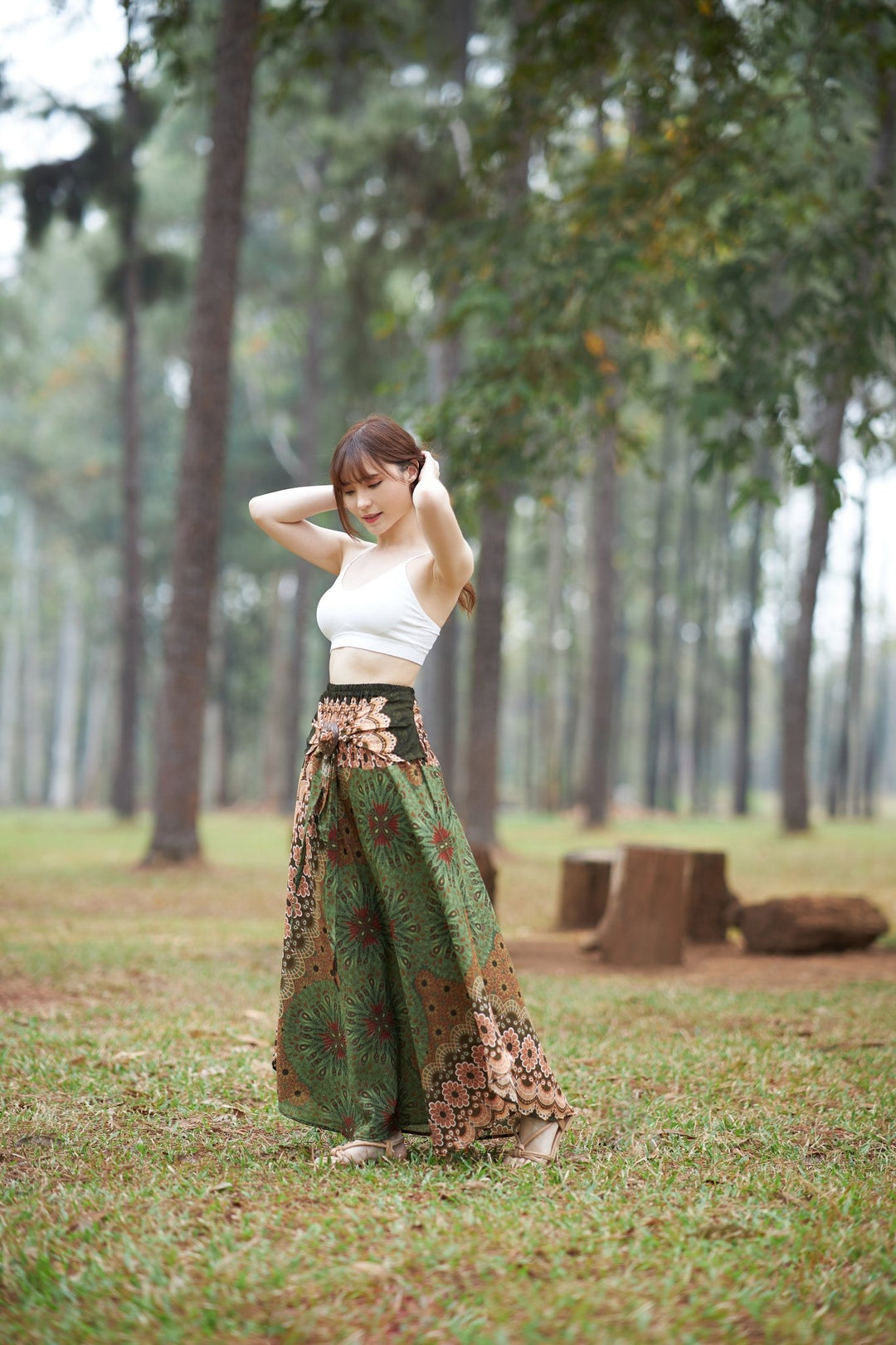 Flower Mandala Coconut Skirts - Lannaclothesdesign Shop