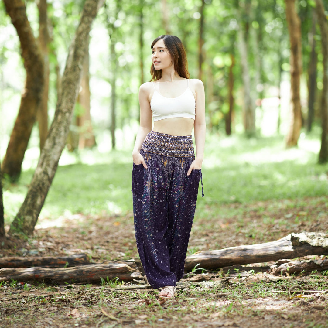Peacock Harem Pants - Lannaclothesdesign Shop