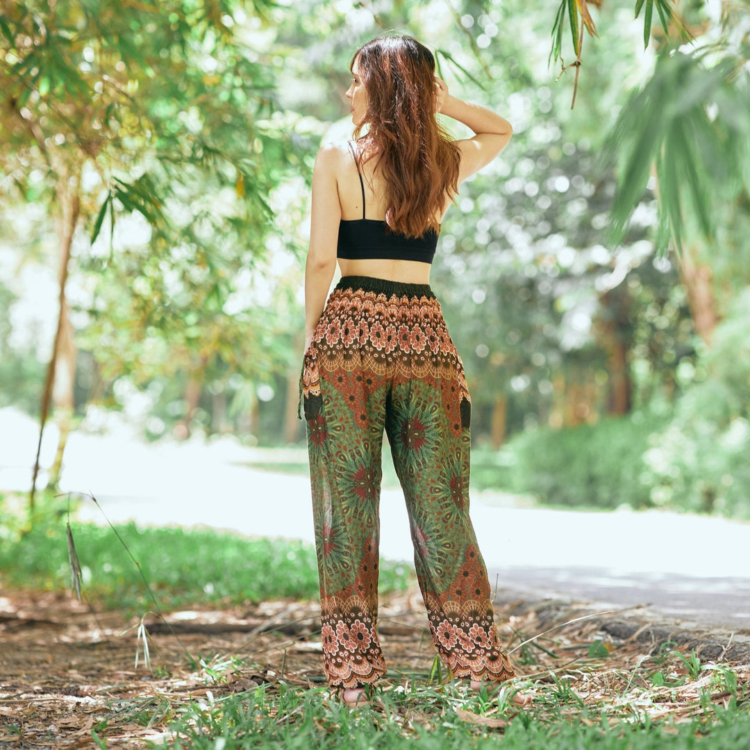 Flower Mandala Harem Pants - Lannaclothesdesign Shop