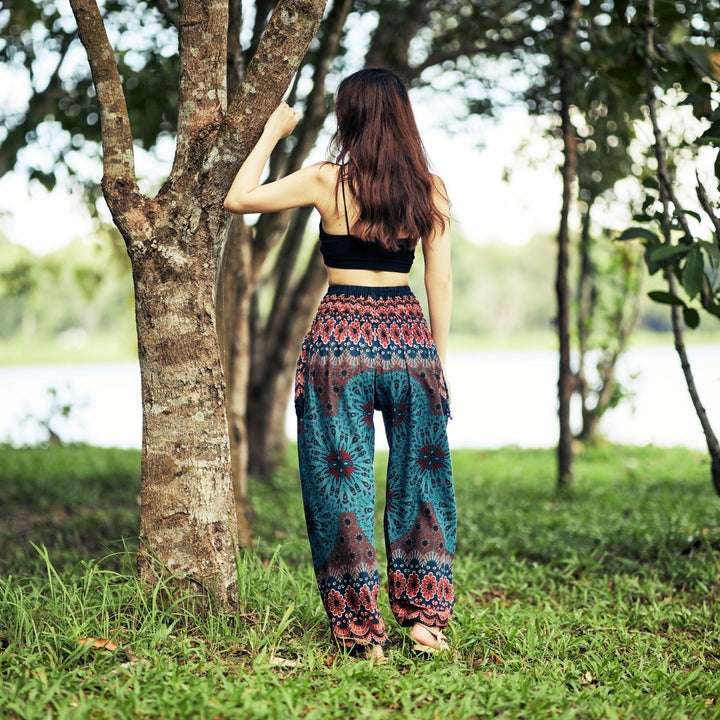 Flower Mandala Harem Pants - Lannaclothesdesign Shop